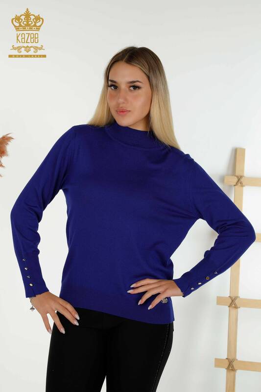 Женский вязаный свитер оптом, основной электрический цвет - 30507 | КАZEE