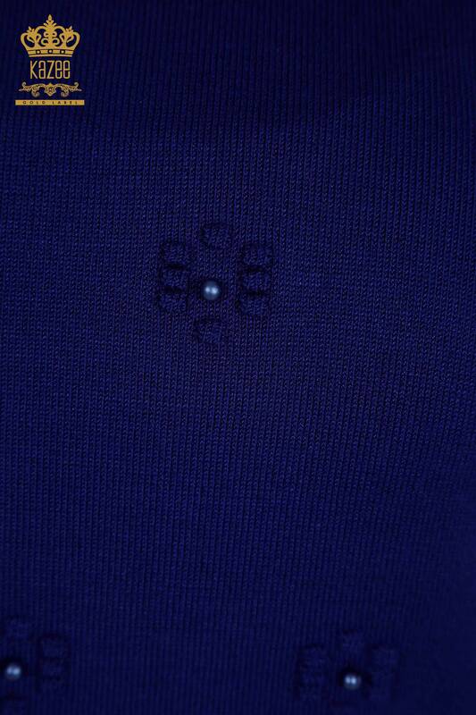 Женские вязаные свитера оптом с цветочным принтом - 16876 | КАZEE