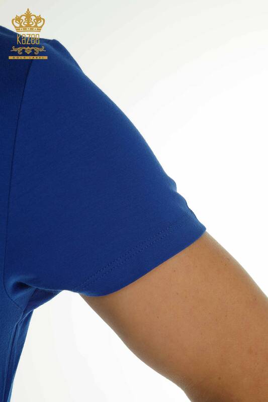 Женская блузка Сакс с вышивкой бисером оптом - 79201 | КАZEE