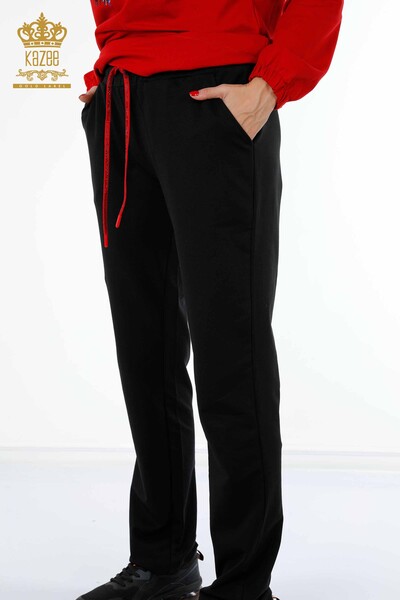 Женский спортивный костюм оптом с текстовым подробным узором в виде бабочки - 17408 | КАZЕЕ - Thumbnail