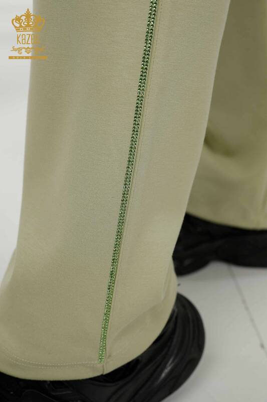 Женский спортивный костюм с капюшоном зеленый оптом - 20392 | КАZЕЕ