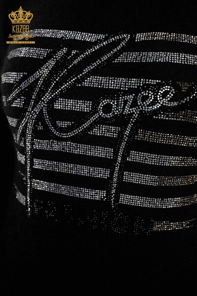 оптовая продажа женского трикотажа свитер Kazee надписи подробный камень вышитые - 18900 | КАZEЕ - Thumbnail