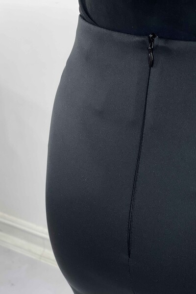 оптовая продажа женская юбка с разрезом в полоску хрустальный камень 4151 | КАZЕЕ - Thumbnail