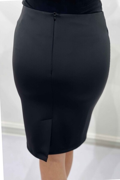 оптовая продажа женская юбка с разрезом в полоску хрустальный камень 4151 | КАZЕЕ - Thumbnail