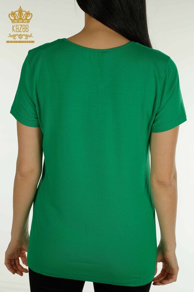 Женская блузка оптом, американская модель, зеленая - 78857 | КАZEE - Thumbnail