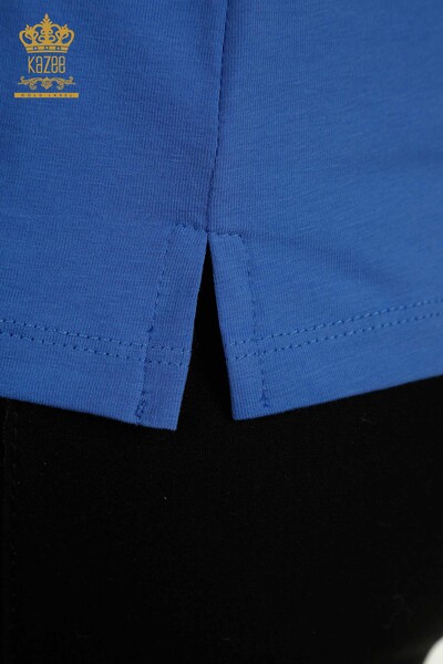Женская блузка с карманами оптом, электрический цвет - 79477 | КАZEE - Thumbnail