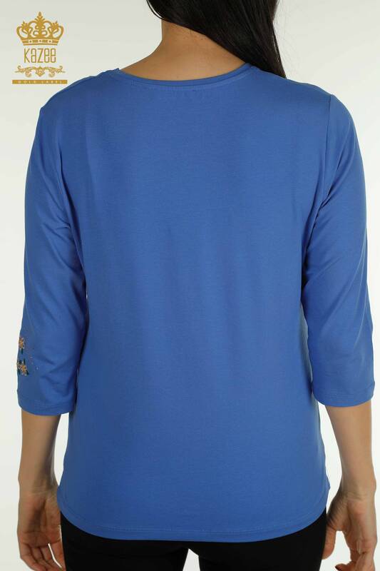 Женская блузка с карманами оптом, электрический цвет - 79477 | КАZEE
