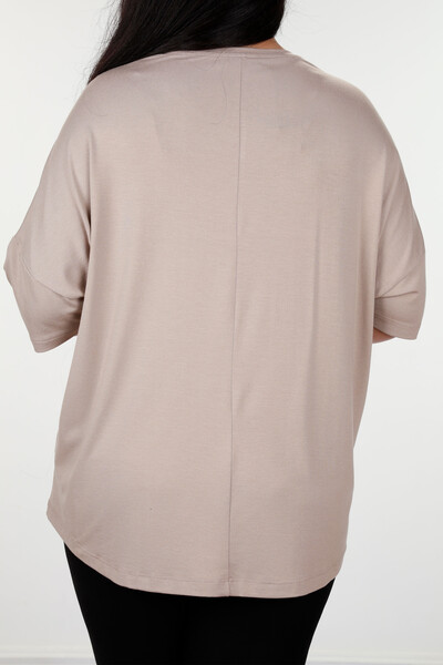 Женская блузка оверсайз из вискозы больших размеров оптом - 77876 | КАZЕЕ - Thumbnail