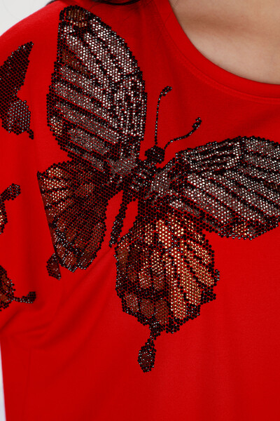 Женская блузка оверсайз из вискозы больших размеров оптом - 77876 | КАZЕЕ - Thumbnail