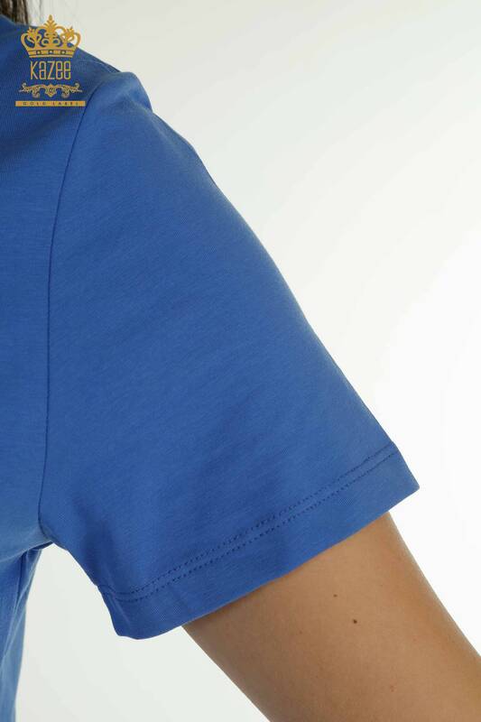 Женская блузка с коротким рукавом оптом, электрический цвет - 79561 | КАZEE