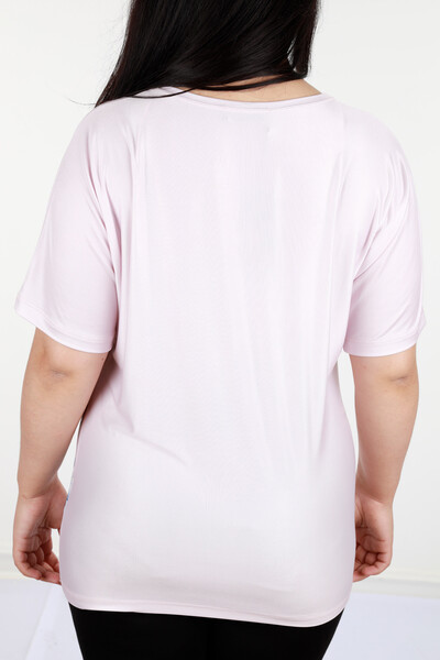 Оптовая женская одежда чесаный хлопок цифровой цветочный узор-12064 | КАZЕЕ - Thumbnail