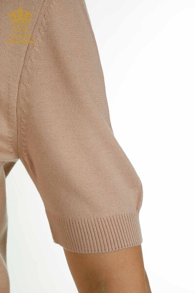 Женский вязаный свитер оптом Американская модель Камень - 15943 | КАZEE - Thumbnail