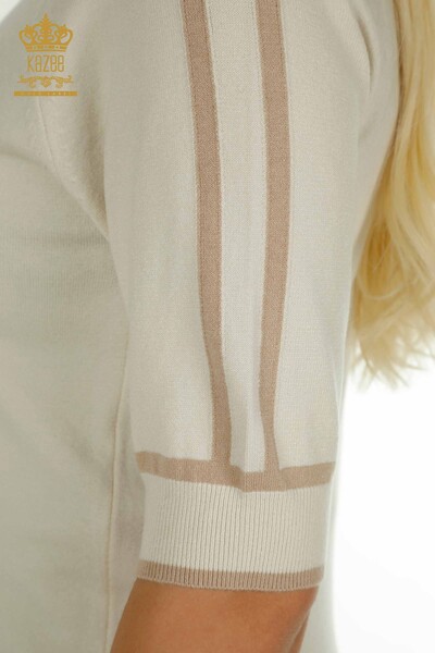 Женский вязаный свитер оптом Американская модель Камень - 30790 | КАZEE - Thumbnail