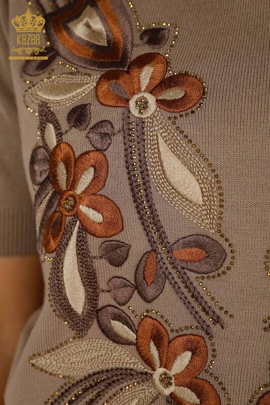 Женский вязаный свитер оптом из американской модели норки - 16847 | КАZEE