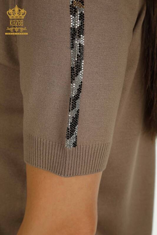 Женский вязаный свитер оптом из американской модели норки - 30753 | КАZEE