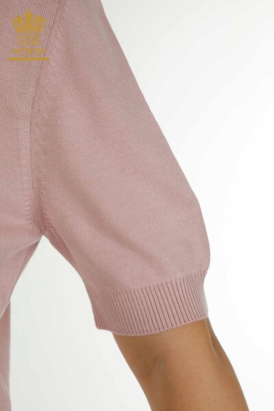 Женский трикотажный свитер оптом Американская модель Порошок - 15943 | КАZEE - Thumbnail