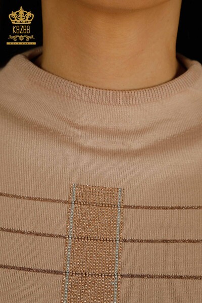 Женский вязаный свитер оптом, американская модель Порошок - 30702 | КАZEE - Thumbnail