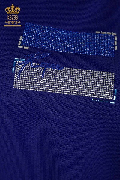 Женский вязаный свитер оптом - американская модель - электрический цвет - 30326 | КАZEE - Thumbnail (2)