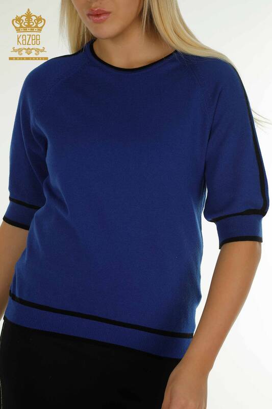Женский вязаный свитер оптом американская модель электрический цвет - 30790 | КАZEE