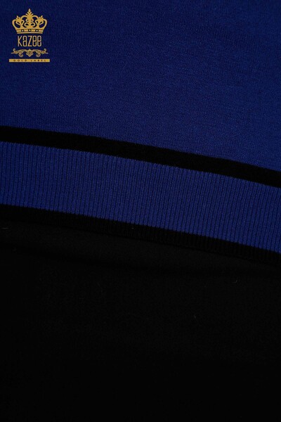 Женский вязаный свитер оптом американская модель электрический цвет - 30790 | КАZEE - Thumbnail