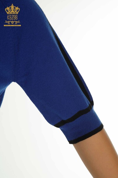 Женский вязаный свитер оптом американская модель электрический цвет - 30790 | КАZEE - Thumbnail