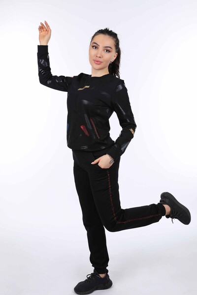 Женский спортивный костюм оптом с длинным рукавом с принтом - 17284 | КАZЕЕ - Thumbnail