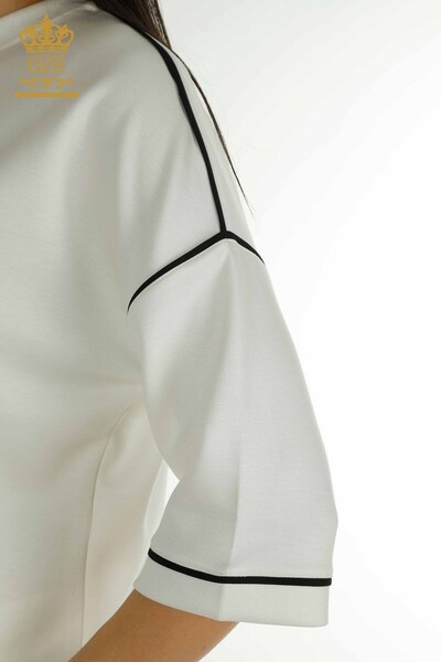 Женский спортивный костюм с карманами оптом цвета экрю - 17698 | КАZEE - Thumbnail