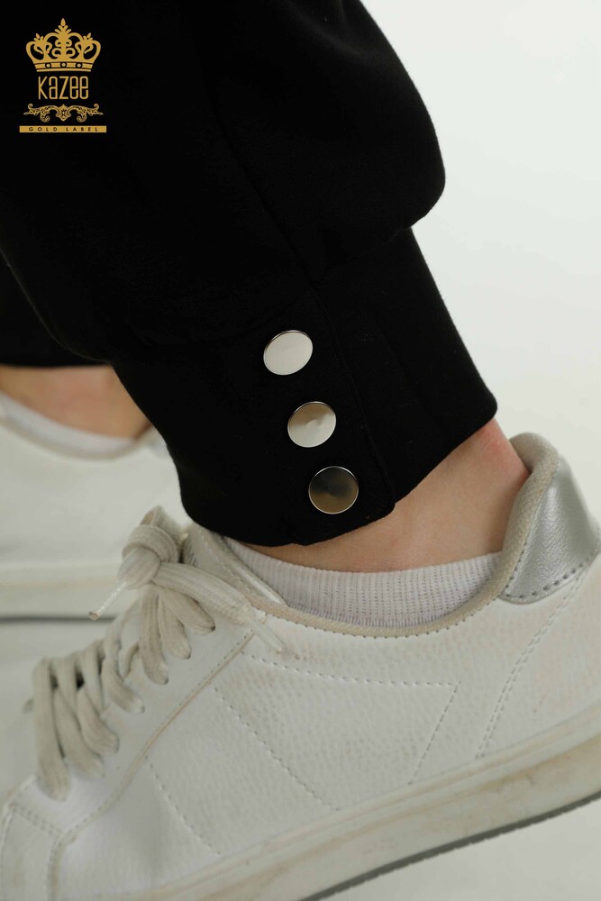 Женский спортивный костюм оптом с коротким рукавом, черный - 17680 | КАZEE - 10