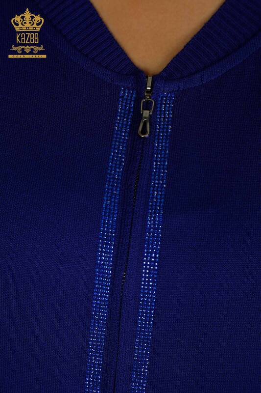 Женский спортивный костюм оптом с вышивкой камнями Электрический цвет - 16662 | КАZEE