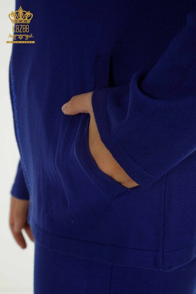 Женский спортивный костюм оптом с вышивкой камнями Электрический цвет - 16662 | КАZEE - Thumbnail