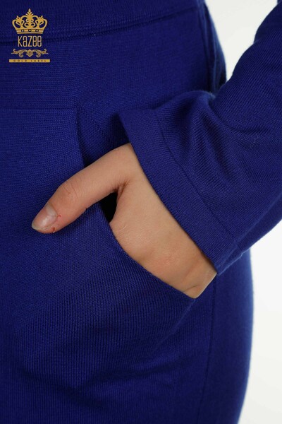 Женский спортивный костюм оптом с вышивкой камнями Электрический цвет - 16662 | КАZEE - Thumbnail