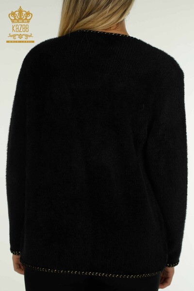 Женский жилет с вышивкой оптом, черный - 30684 | КАZEE - Thumbnail