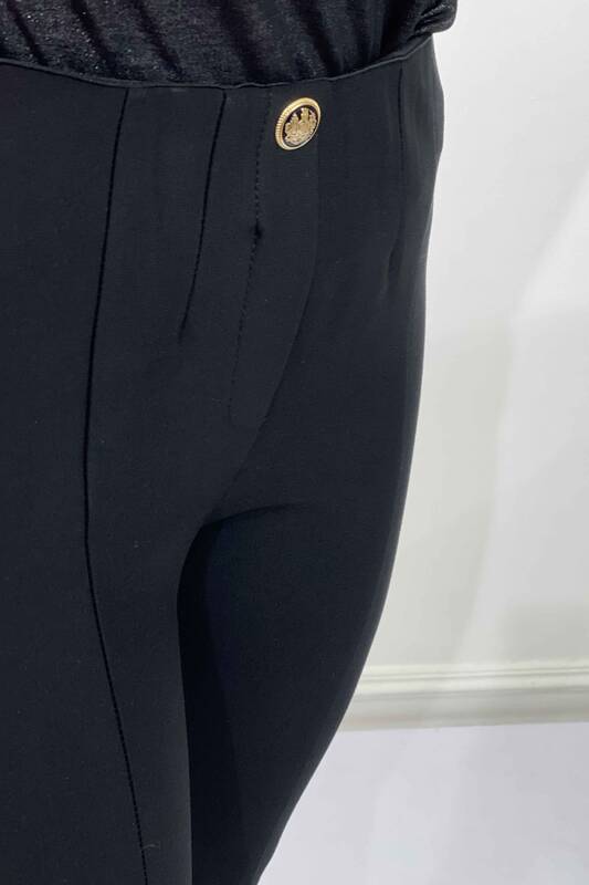 Оптовые женские брюки с вышивкой на пуговицах - 3377 | КАZЕЕ