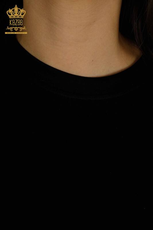 Женский спортивный костюм с шортами оптом, базовый черный - 17699 | КАZEE