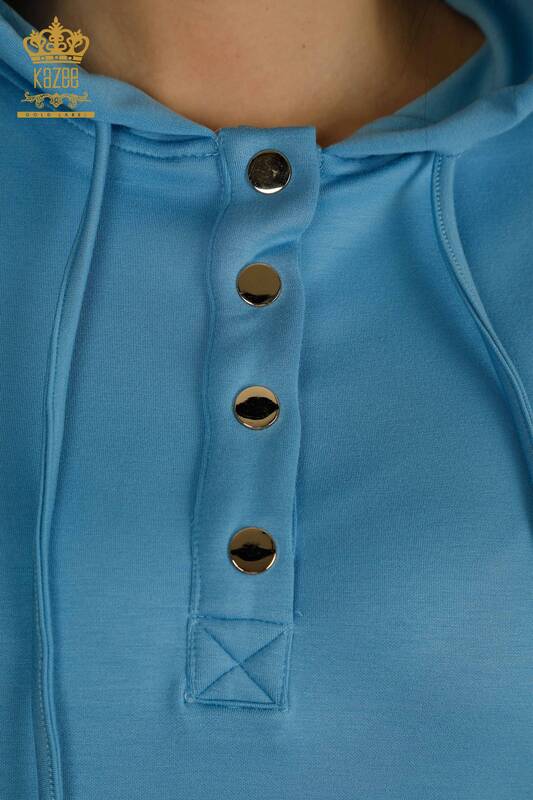 Женский спортивный костюм с шортами оптом, синий - 17695 | КАZEE