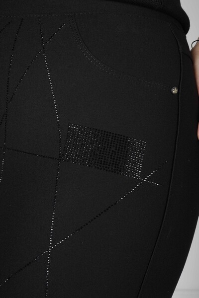 Pantalon À Motifs Noir - 3742 | KAZEE (Lot de 4 42-44-46-48) - 4