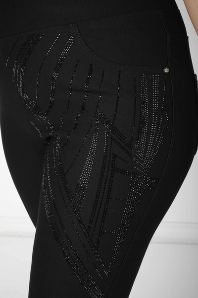 Pantalon Pierre Brodée Noir - 3749 | KAZEE (Lot de 4 42-44-46-48) - 4