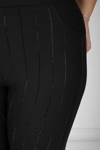 Pantalon Brodé Pierre Noir - 3781 | KAZEE (Lot de 4 42-44-46-48) - 3