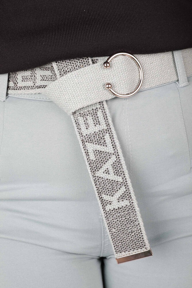 Pantalon Ceinture Détail Menthe - 3684 | KAZEE (Lot de 4 42-44-46-48) - 4