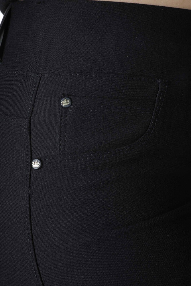 Pantalon Noir à Motif Floral Coloré - 3780 | KAZEE (Lot de 4 42-44-46-48) - 5