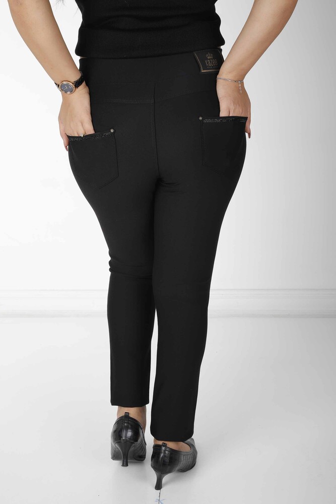 Pantalón Negro con Piedras de Cristal - 3750 | KAZEE (Juego de 4 36-38-40-42) - 6