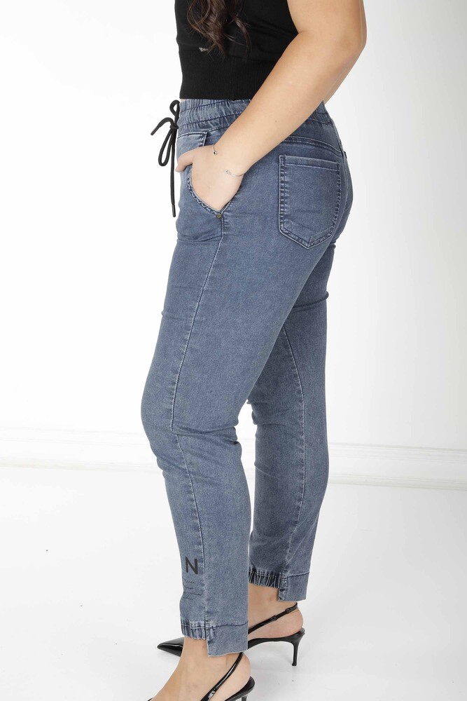 Pantalon Détail Noué Bleu Marine - 3500 | KAZEE (Lot de 4 36-38-40-42) - 5