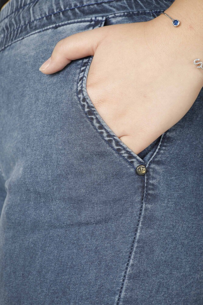 Pantalon Détail Noué Bleu Marine - 3500 | KAZEE (Lot de 4 36-38-40-42) - 7