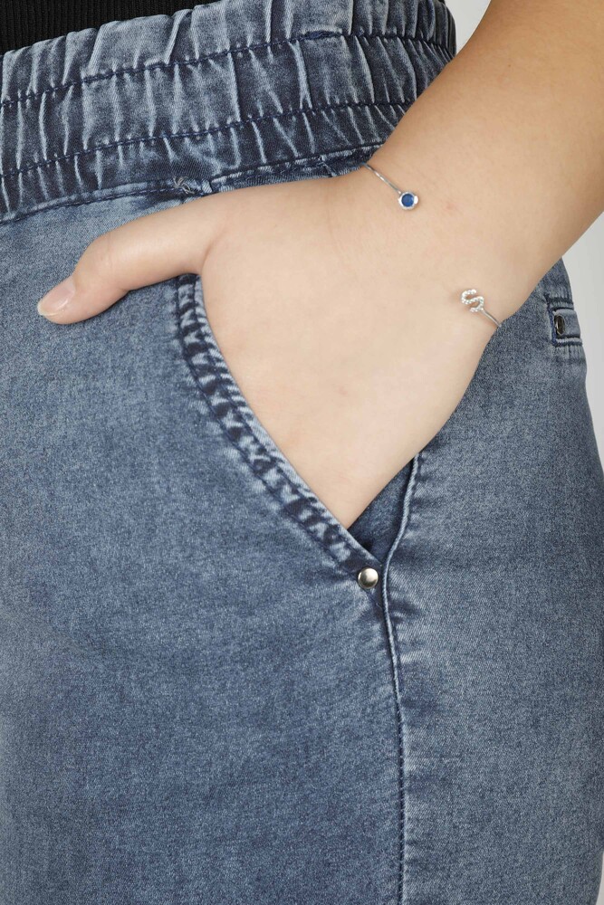 Pantalon Détail Noué Bleu Marine - 3540 | KAZEE (Lot de 4 36-38-40-42) - 6