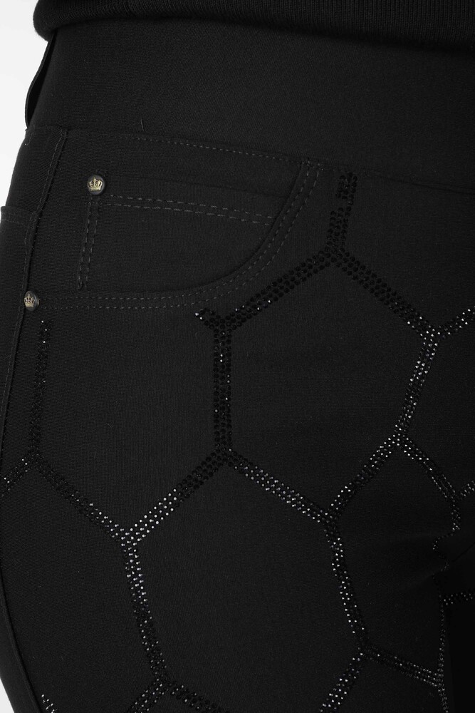 Pantalón Estampado Negro - 3746 | KAZEE (Juego de 4 42-44-46-48) - 5