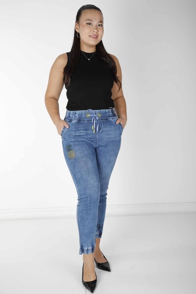 Pantalón Estampado Piña Azul - 3692 | KAZEE (Juego de 4 42-44-46-48) - Kazee