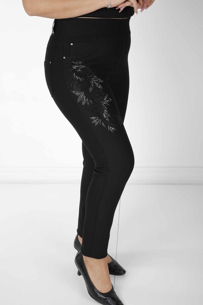 Pantalón Floral Negro - 3747 | KAZEE (Juego de 4 42-44-46-48) - 2