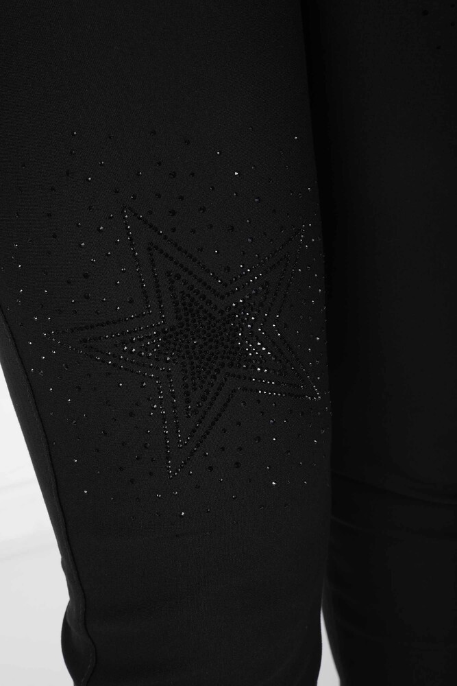 Pantalon à Motifs Étoiles Noir - 3745 | KAZEE (Lot de 4 36-38-40-42) - 6