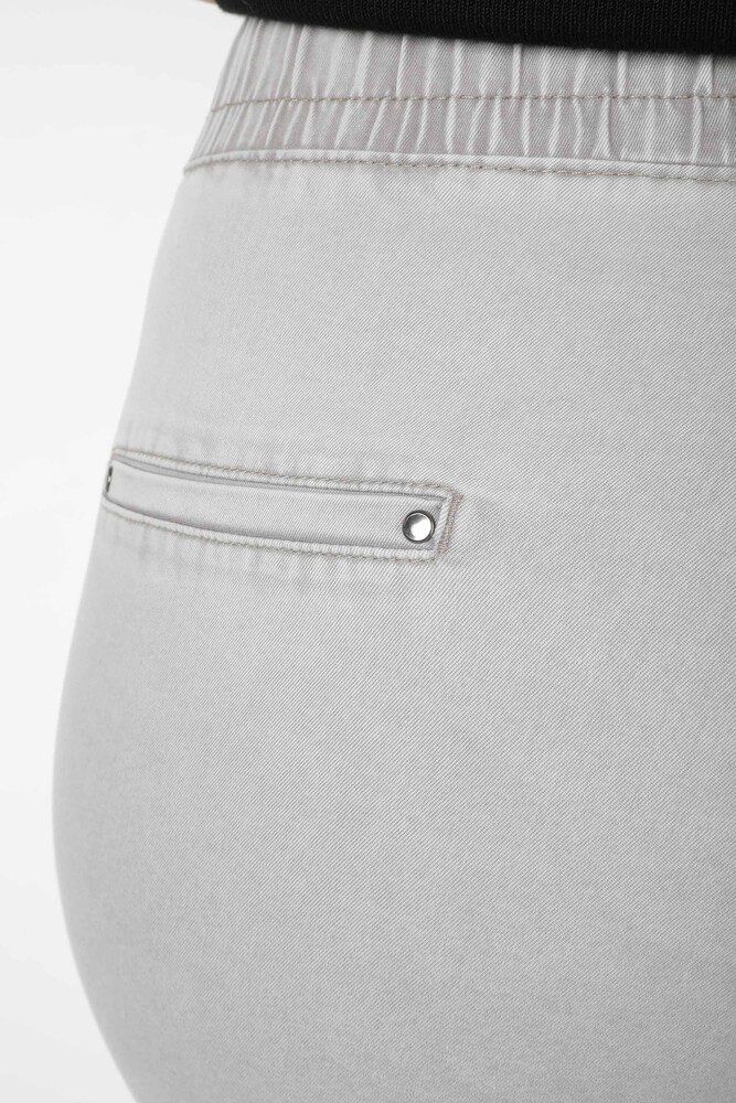 Pantalon Pierre Brodée Gris Clair - 3502 | KAZEE (Lot de 4 42-44-46-48) - 6