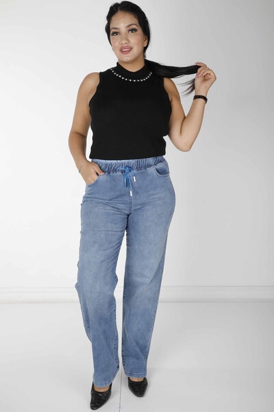 Pantaloni Buzunar Detaliat Albastru - 3706 | KAZEE (Set de 4 38-40-42-44) - Kazee